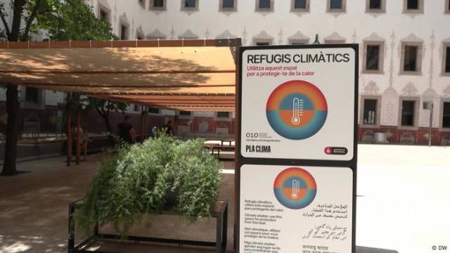 Hitzeshelter in Barcelona retten Leben