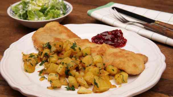 Schnitzel mit schnellen Bratkartoffeln kostenlos streamen | dailyme
