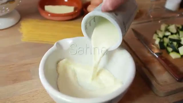 Zuchini Carbonara