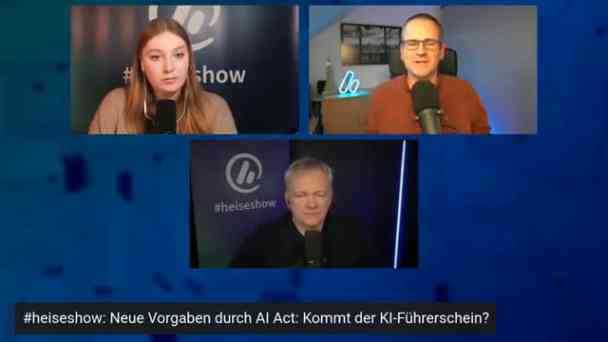 KI-Führerschein, Digitalisierungsbremse, Stopp für China-Pakete | #heiseshow kostenlos streamen | dailyme