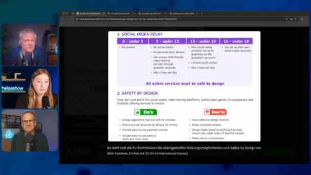 EU Kids Act, Claude Opus 5.5, IT-Arbeitsmarkt | #heiseshow kostenlos streamen | dailyme