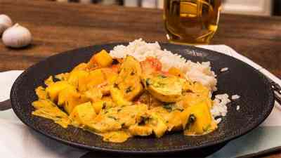 Brasilianisches Hühnchen mit Kokosmilch und Mango kostenlos streamen | dailyme