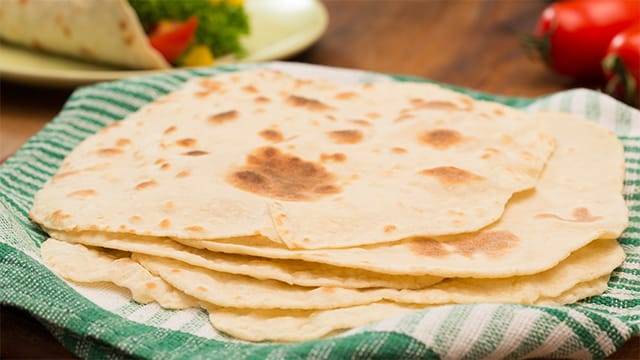 Tortillas aus Weizenmehl