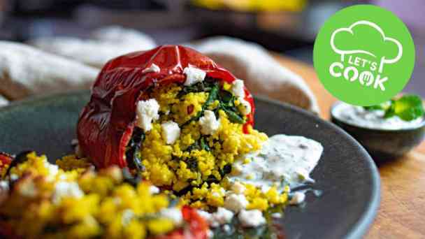 Gefüllte Paprika mit Couscous und Feta kostenlos streamen | dailyme