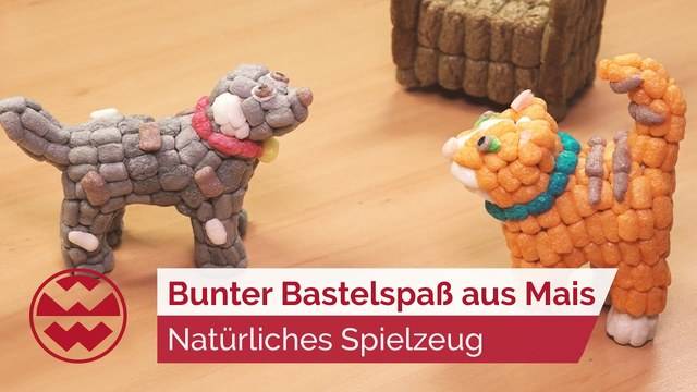 Natürliches Kinderspielzeug: Bunter Bastelspaß aus Mais | Kids